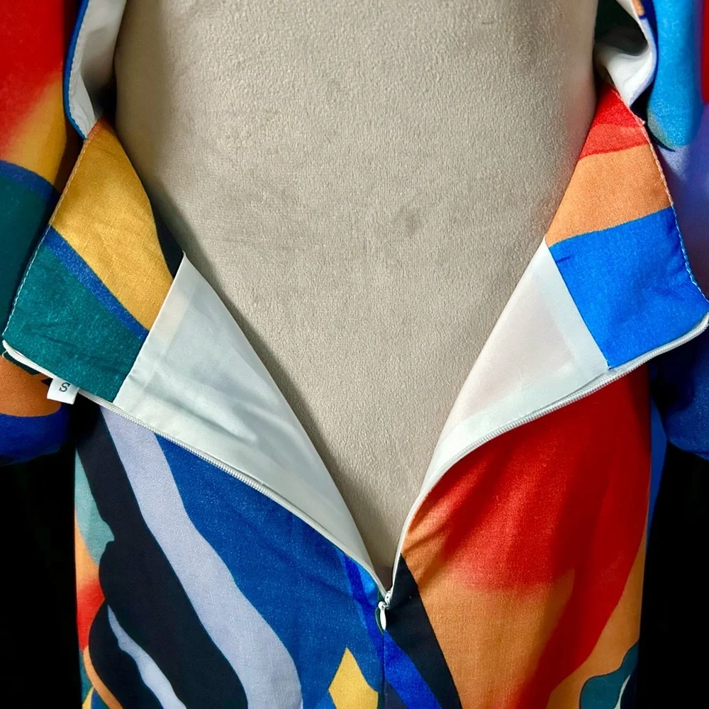 Bohemian The Label Artsy Multi-Colored Boho “Harmony” Midi Dress, Size S - Picture 8 of 8